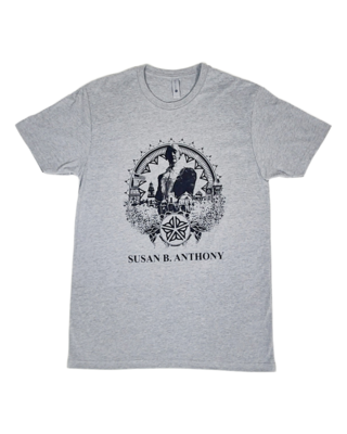 Rochester's Rebel Queen: Susan B. Anthony Handprinted T-Shirt - image1
